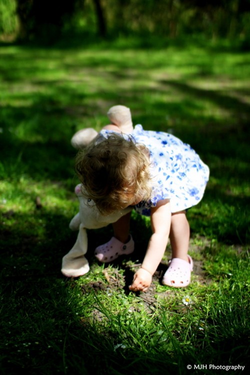 Picking flowers