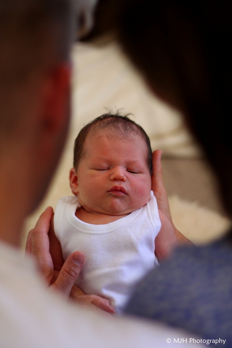 Adoring parents