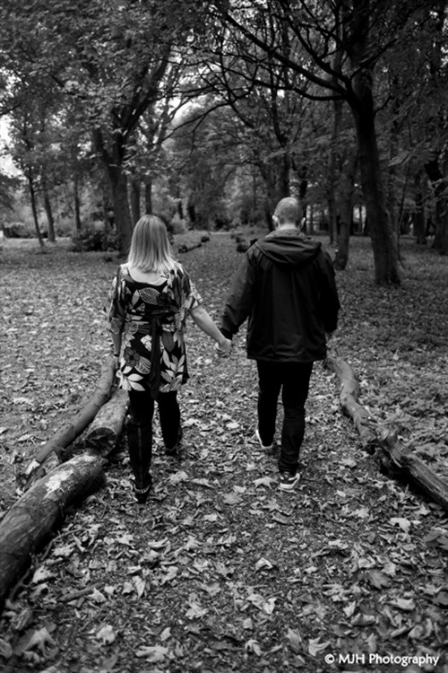 Ambling through the autumn leaves